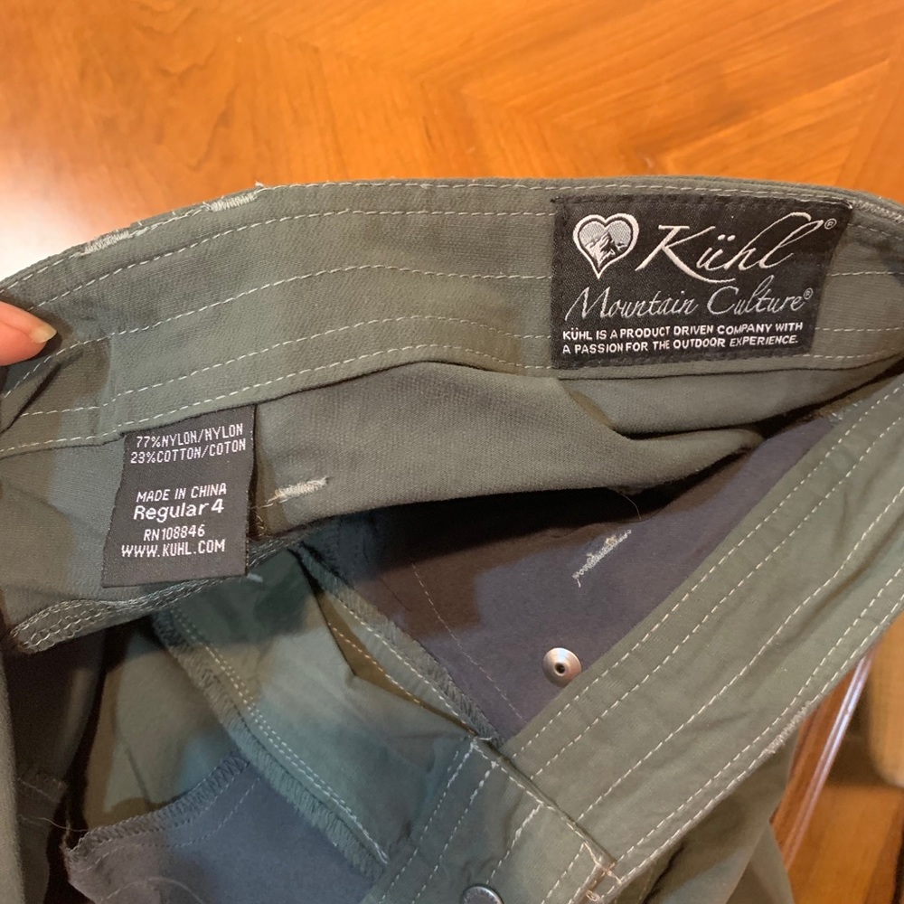 Kuhl Women's Olive Green Convertible Pants - Picture 11 of 12